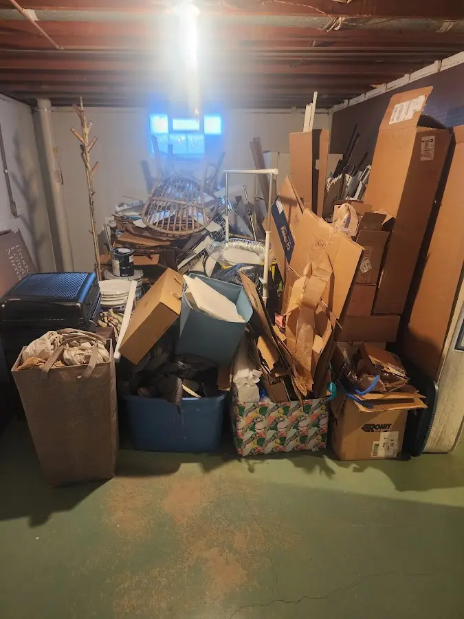 Roll-off dumpster container at job site for Yard Waste Dumpster Rental in Greenbrier